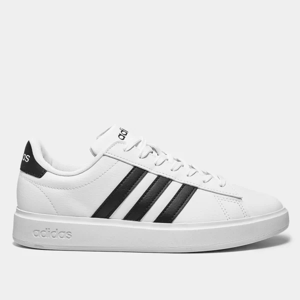 Tênis Adidas Grand Court 2.0 Masculino - Branco+Preto